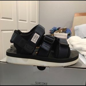 Suicoke sandals dark navy straps and black KISSE-V